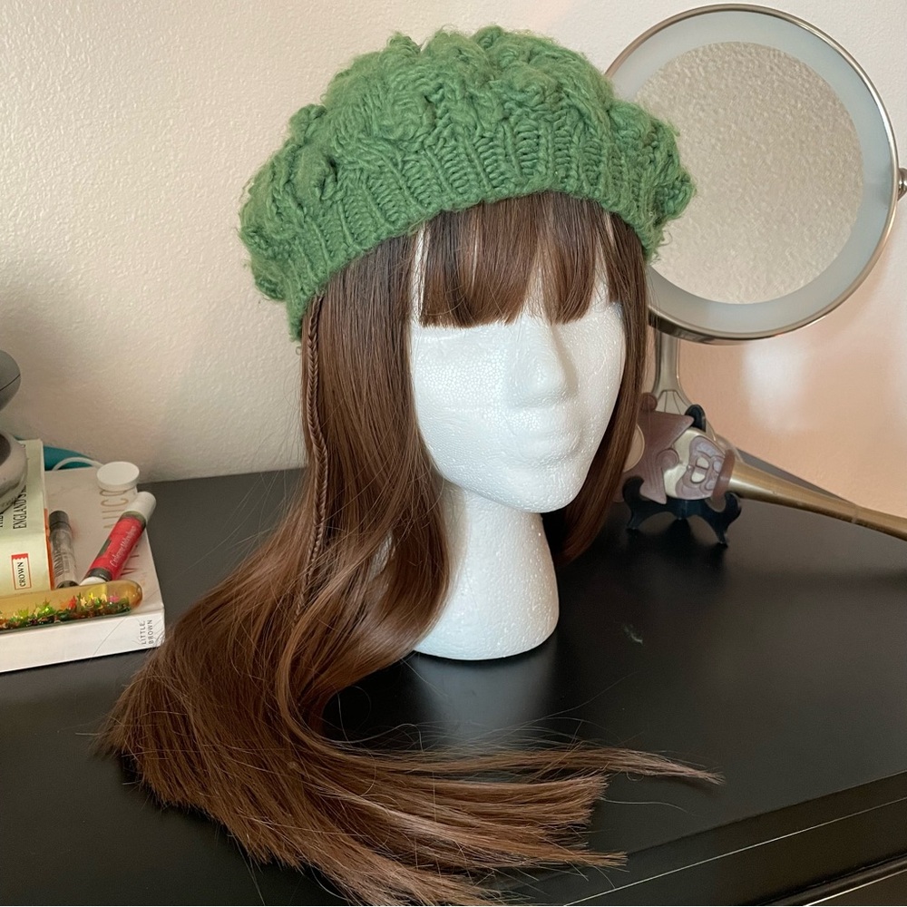 Green Knit Beanie